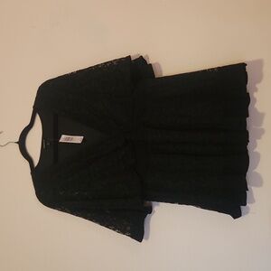 NWT Torrid black stretch lace dolman sleeve top